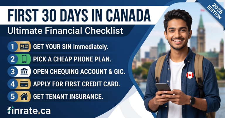 The Ultimate Financial Checklist for Your First 30 Days in Canada (2026)