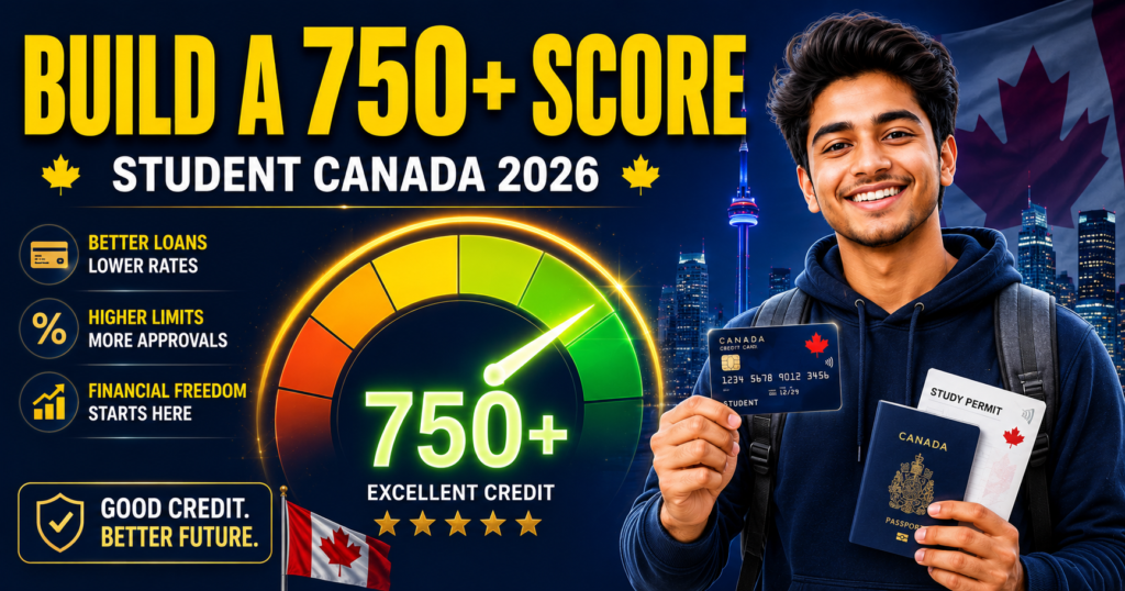How to Build a 750+ Credit Score in Canada Fast (2026 Student Guide)