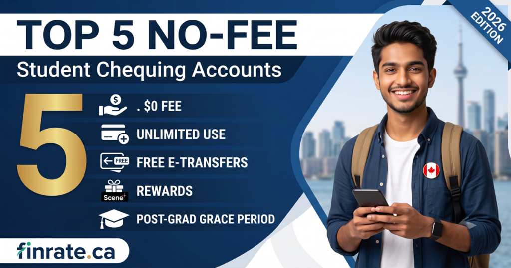 Top 5 No-Fee Student Chequing Accounts in Canada (2026)